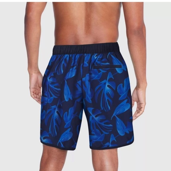 Speedo Men's Elastic Board Swim Trunks Swimwear Bottoms Shorts UPF 50+, Blue S - Picture 2 of 11